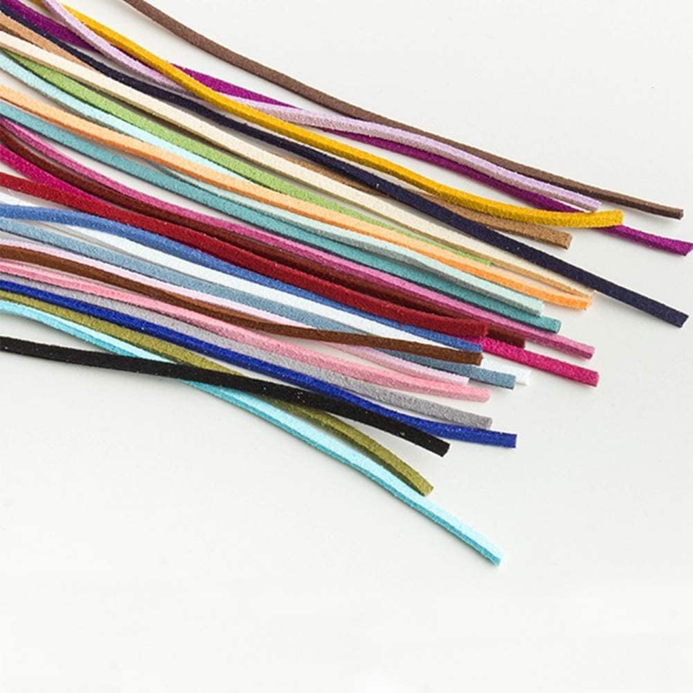 ToBeIT 89 Yard Micro-Fiber Flat Leather Beading Thread Faux Suede Cord String for Bracelet Necklace DIY Beading Jewelry Making Arts Crafts - Image 2