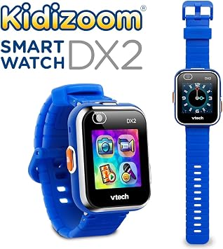 VTech Kidizoom Smart Watch DX2, Blue Watch for Kids with Games, Camera for Photos & Videos, Colour Screen, Photo Effects & More, for Infants aged 4, 5, 6, 7 + years