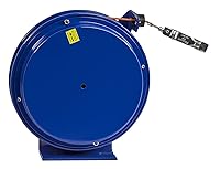 Vista 4 de Coxreels, carrete de cable de descarga estática con resorte para enroscar, Azul, 1