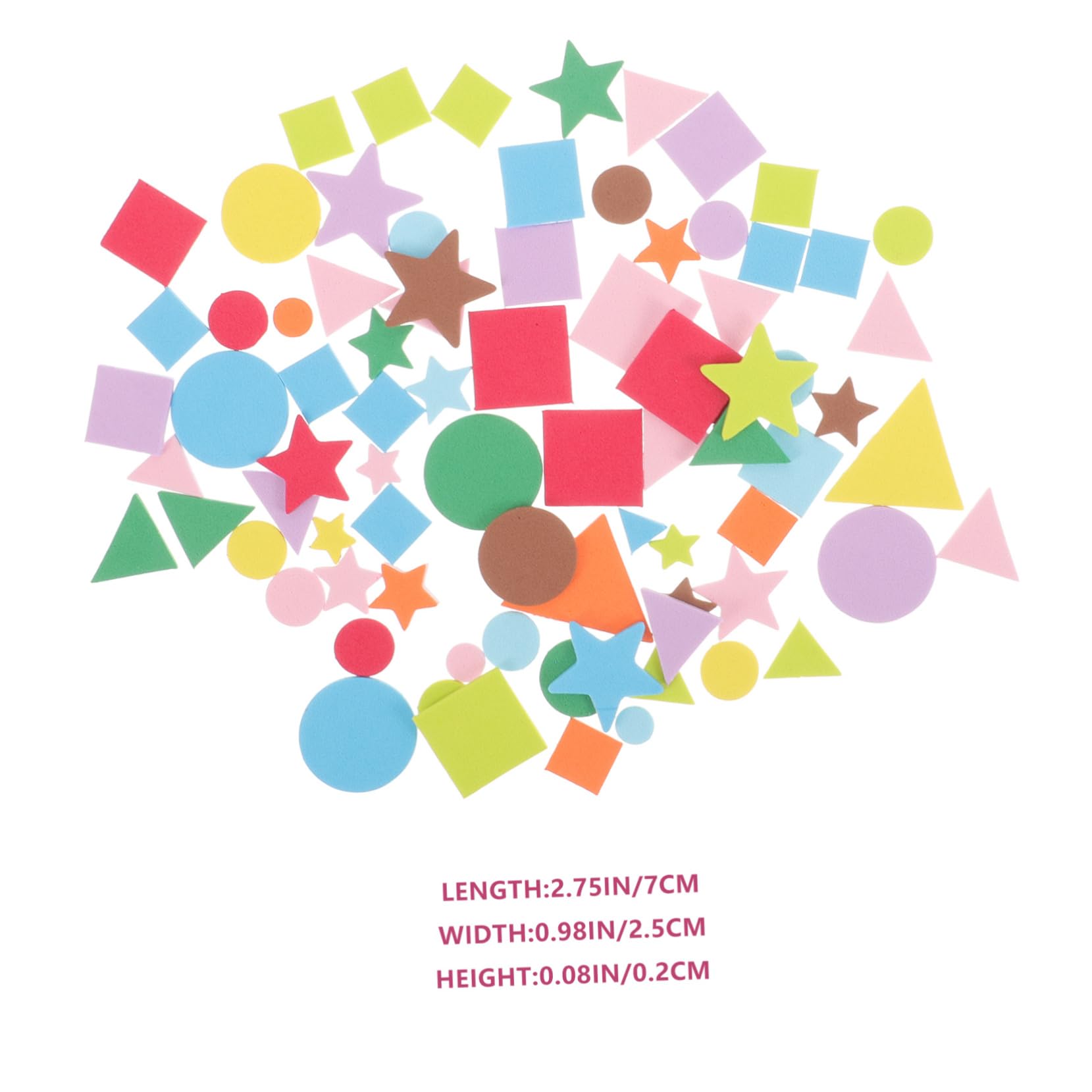 SOIMISS 4 Juegos Pegatinas de Espuma Geométricas Autoadhesivas Manualidades Infantiles de Creativo Decoración de Habitaciones y Actividades DIY
