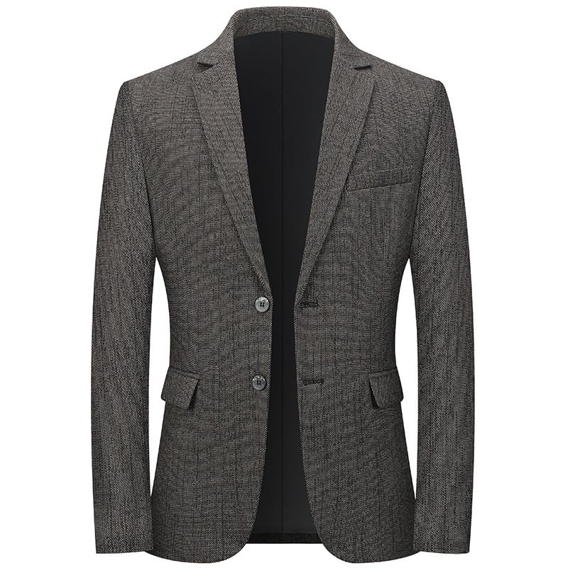 Suit Jacket Mens Gray Sport Coat Casual Blazers Two Button Business Suit Jacket for Prom Homecoming