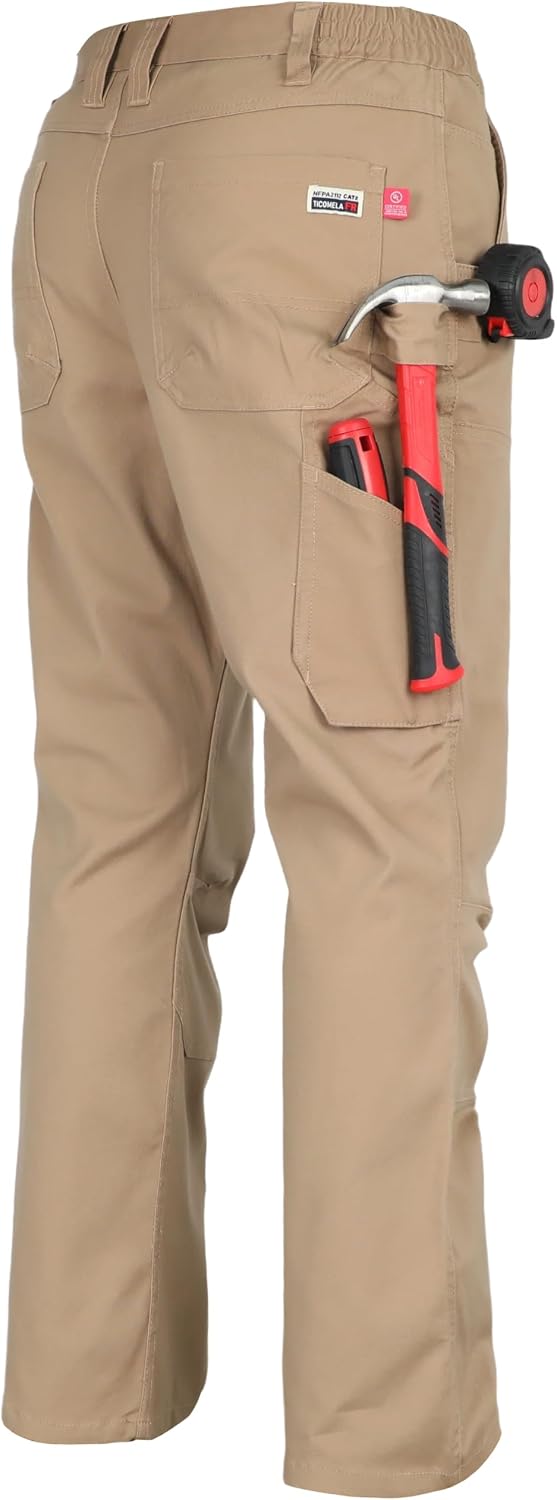 TICOMELA FR Stretch Pants Flame/Water Resistant Duck Bootcut Ripstop CAT2