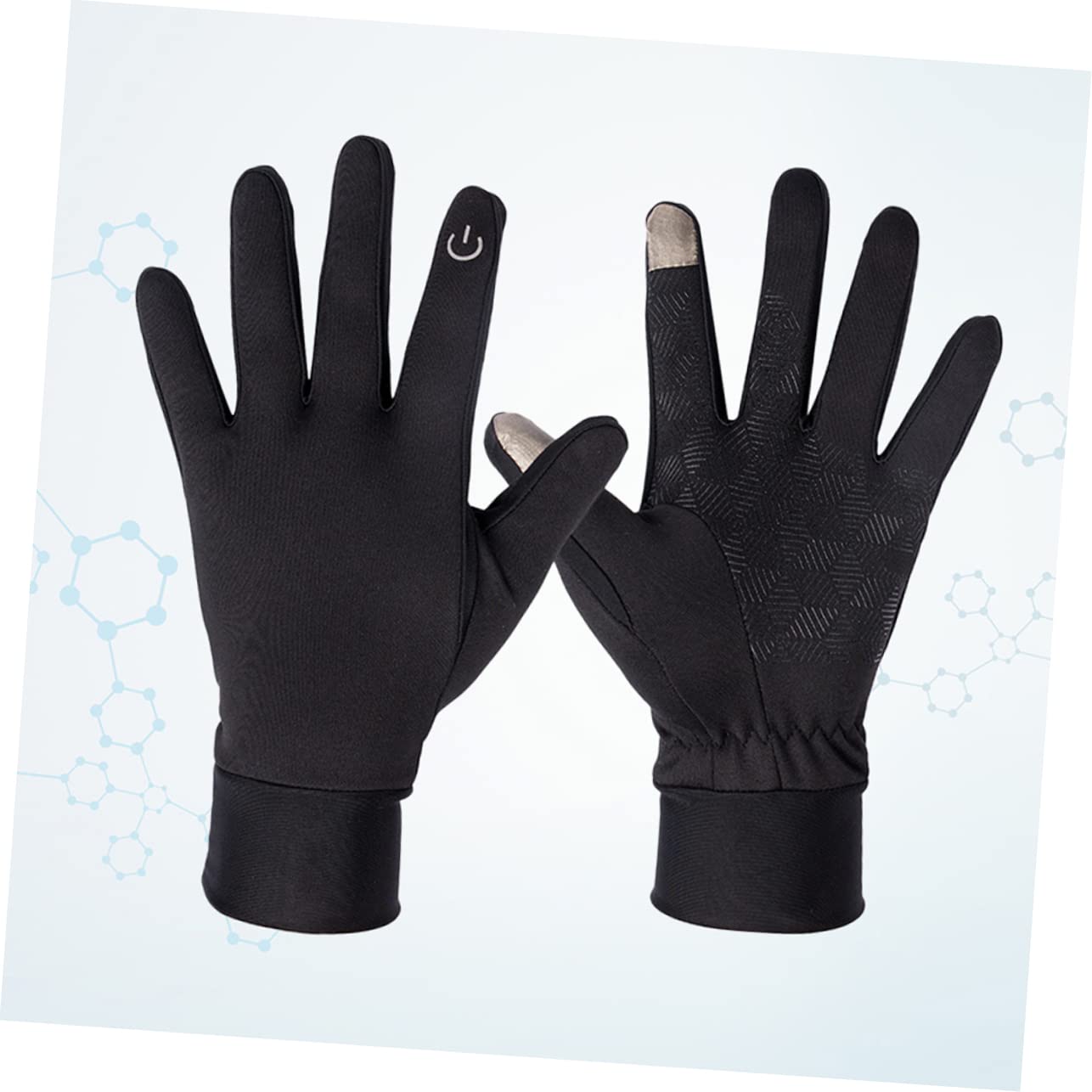 SOIMISS 3piezas Guantes De Invierno Táctiles Antideslizantes Para Ciclismo Guantes Fríos Resistentes Al Viento Para s Negro