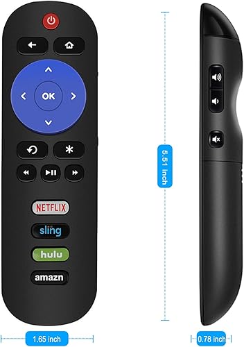 Miniatura 5 de Nuevo control remoto de repuesto para TCL Roku TV/JVC Roku/Magnavox Roku/Sanyo Roku/Hisense Roku/Philips Roku/Westinghouse Roku/LG Roku/Element