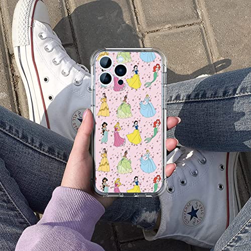 Oqplog Princess Tpu Case For Iphone 13 Pro Max Cartoon Clear Cute Girly Character Fun Cases For Girls Kids Boys Teens,Kawaii Soft Unique Cool Funny Phone Cover For Iphone 13 Pro Max 6.7 Inches #TOP5