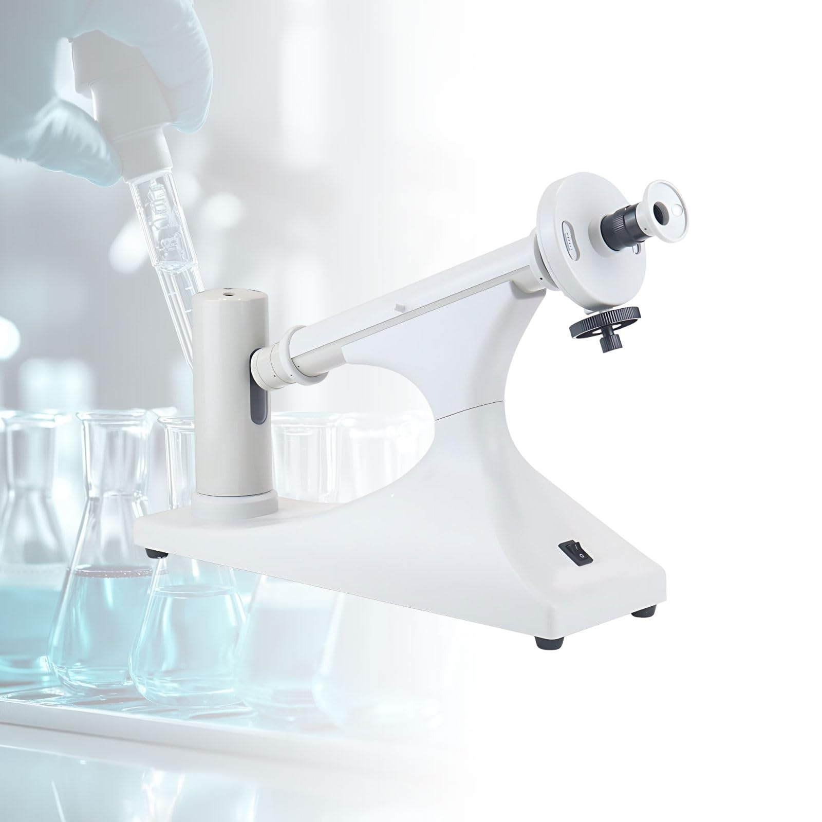 Industrielles Polarimeter Visuelles Labor-Polarimeter Für Disk Messungen, Zuckerlösungsanalyse Und Optische Rotationsprüfung