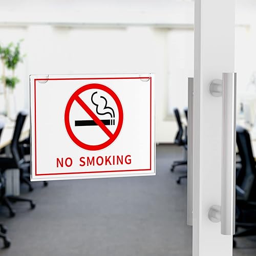 Miniatura 10 de NIUBEE Paquete de 20 soportes acrílicos de pared de 8.5 x 11 pulgadas, marcos de anuncios transparentes para papel.