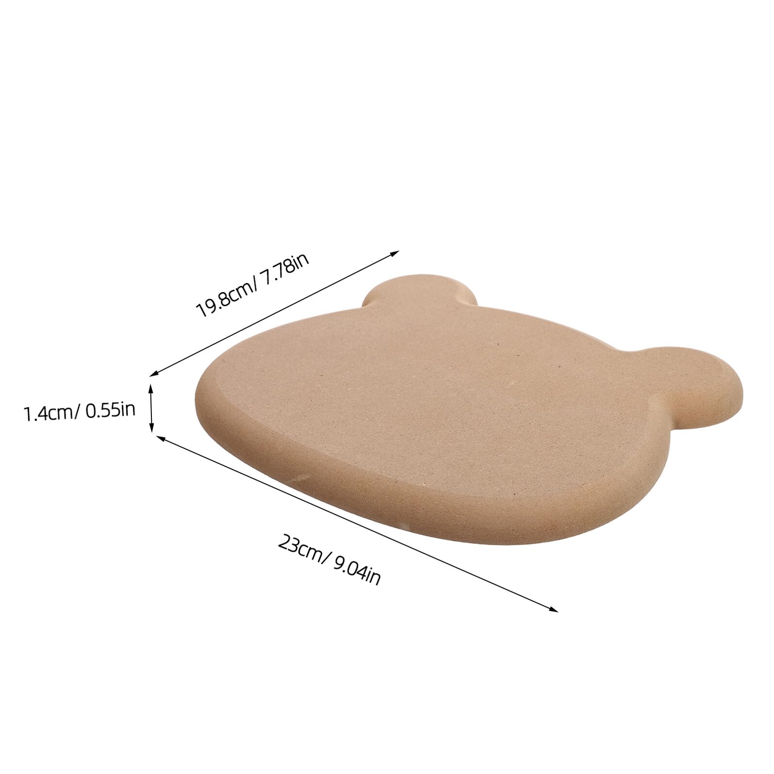 NUOBESTY Moule à Modeler en Bois pour Poterie, Tête D'ours, Fiable et Forme Constante, pour Modelage la Main en Céramique et Enseignement Scolaire