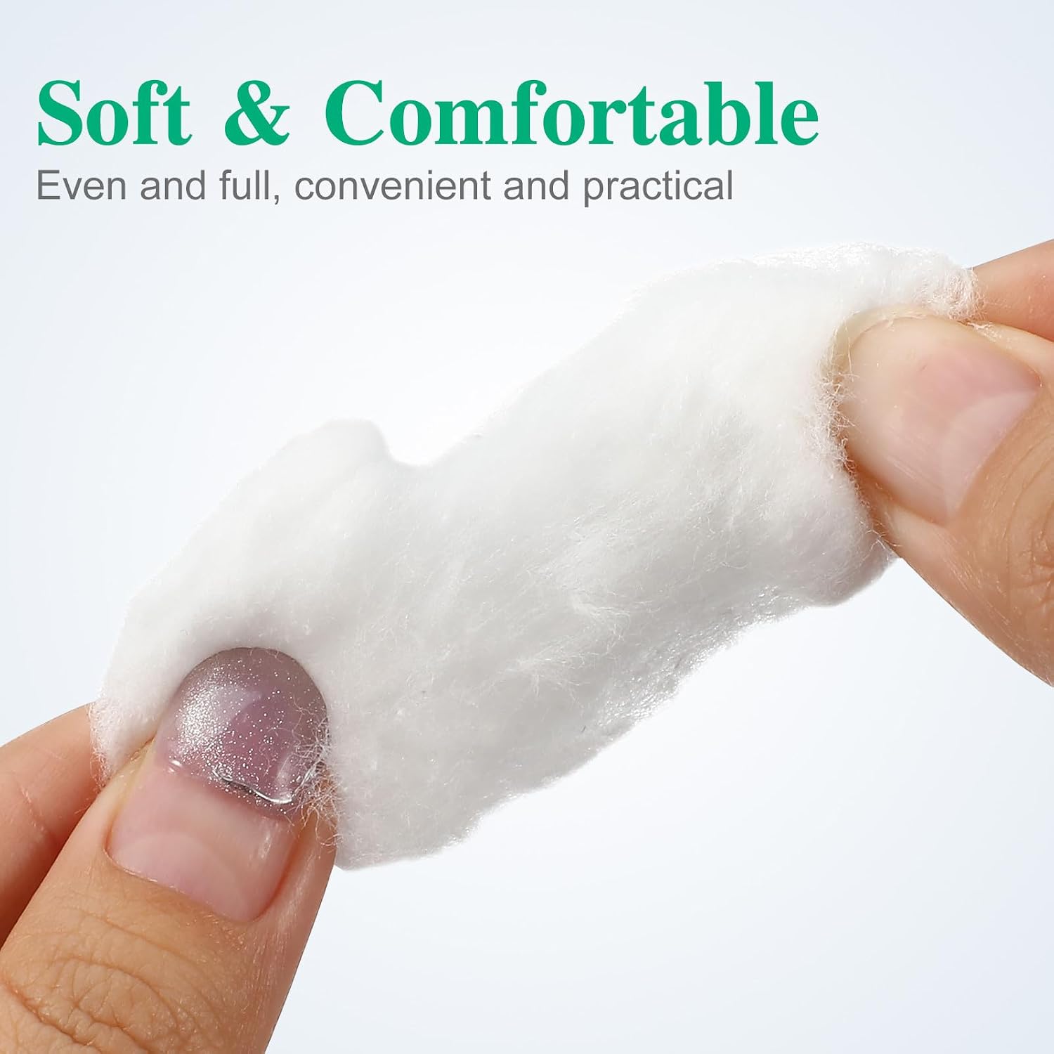 COHEALI Makeup Cotton Balls: 400pcs Mini Cotton Balls for Makeup Removal, Nail Polish, Facial Cleansing, Baby Care and First Aid, White, 1. 2 X 1. 2 X 0. 8 Cm