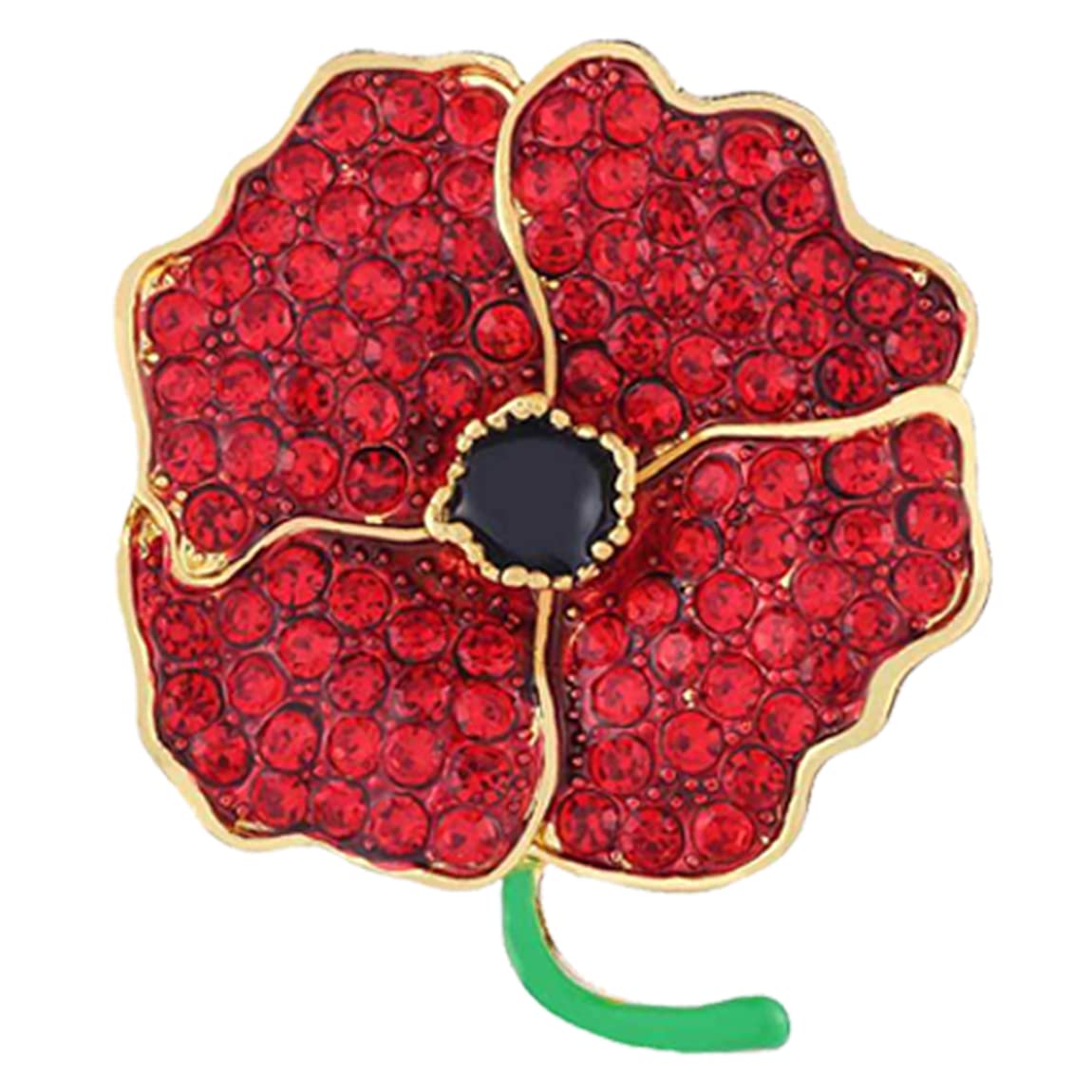 NfyxcazPoppy Brooch Pin Jewelry Memorial Day Jewelry Enamel Poppy Brooch Pins for Women Men Memorial Day Veterans Gifts Red Poppy Pins Lapel Brooches