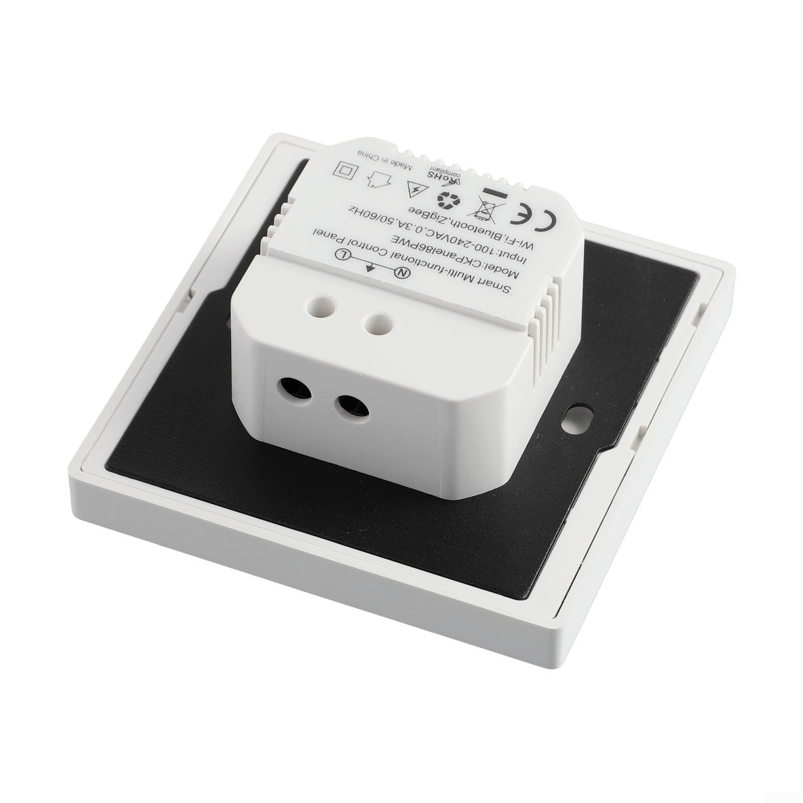 per Sonoff NSPanel Pro Smart Home Pannello di controllo con per zigbee per gateway, hub touch screen Wi-Fi per gestione dei dispositivi, scene e sorveglianza della fotocamera, nero (bianco)