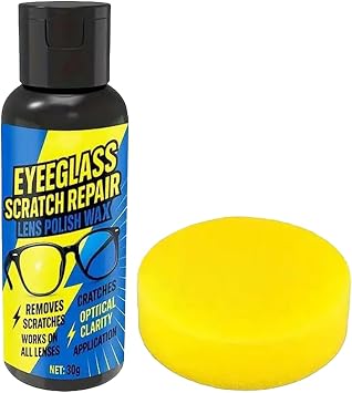 Eyeglass Scratch Remover for Lenses, Glasses Lens Scratch Repair Eyeglass Windshield Cleaners Spray for Camera Mirror Windshield Screen