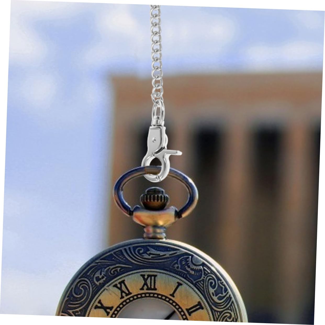 Ipetboom 3pcs Decorative Metal Pocket Watch Chain for Clothing Stylish Pants Chain for Jeans and Wallets Accessory for Men
