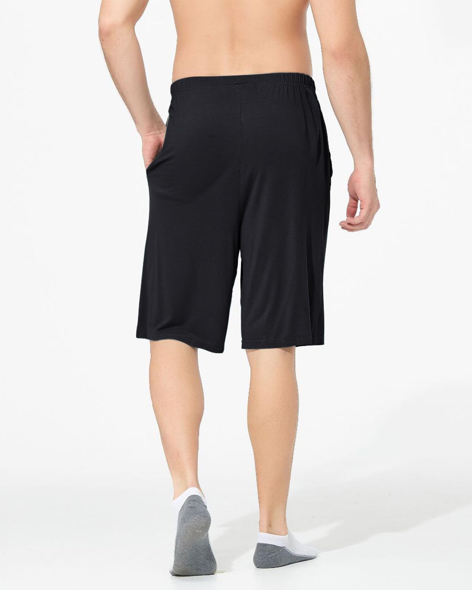 Short de pyjama surdimensionné pour homme - En jersey doux et confortable - Pour l'été