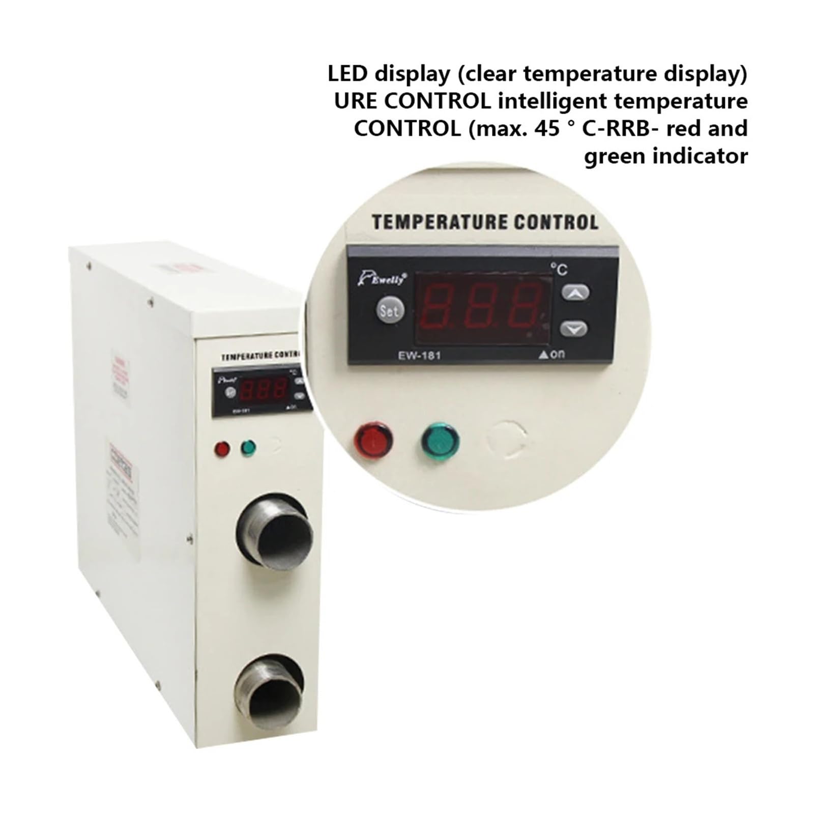 Pompa ciepła 5,5 kW do 15 kW Elektryczny podgrzewacz wody Basen SPA Grzałka 220 V/380 V Efektywne ogrzewanie(Digital 15kw)