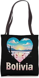 Bolivia Flamingos Heart Tote Bag