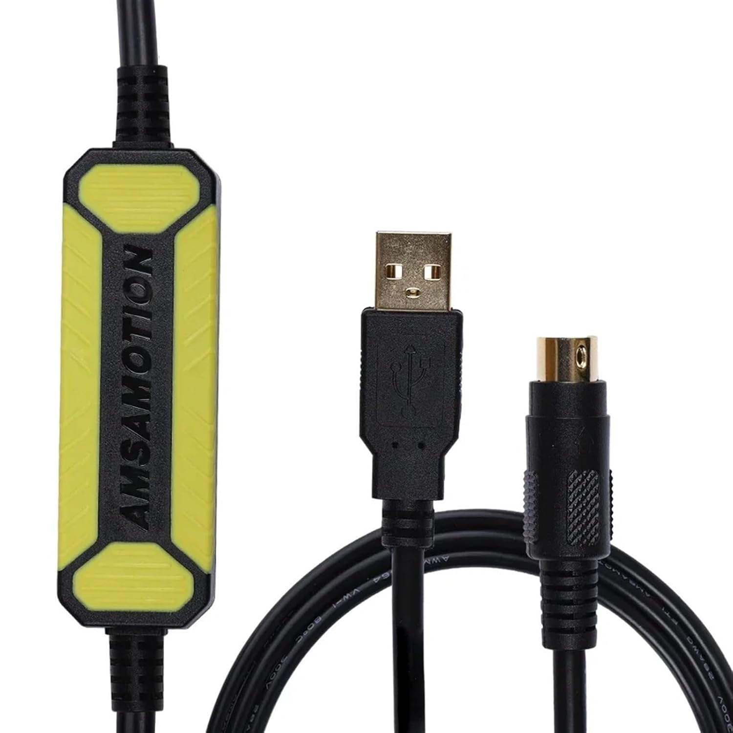 5 Pieces USB-SC09-FX for FX Series Programming Cable FX0N FX1N FX2N FX0S FX1S FX3U FX3G Communication Data Cable(Yellow no Box)