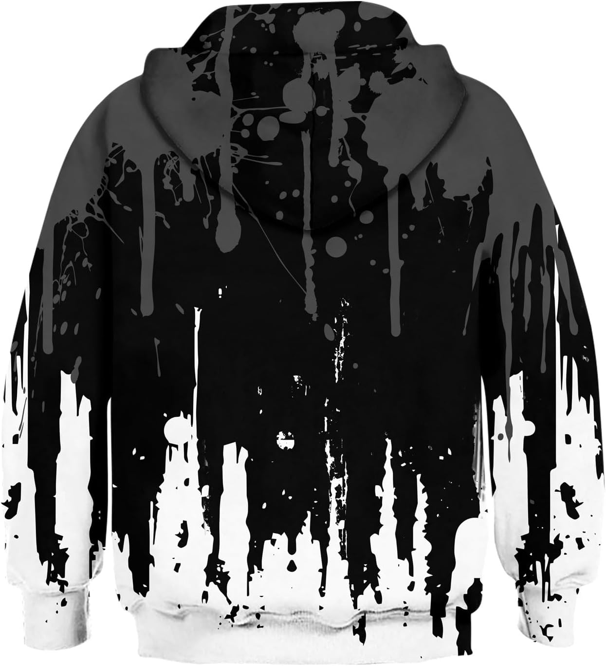 uideazone Boys Hoodies for Kids 3D Graphic Printed Hooded Sweatshirt Pullover Hoody with Pockets 6-16 Years 14-16 Years Black Graffiti image 2 of 4 B0FJBWYXSP