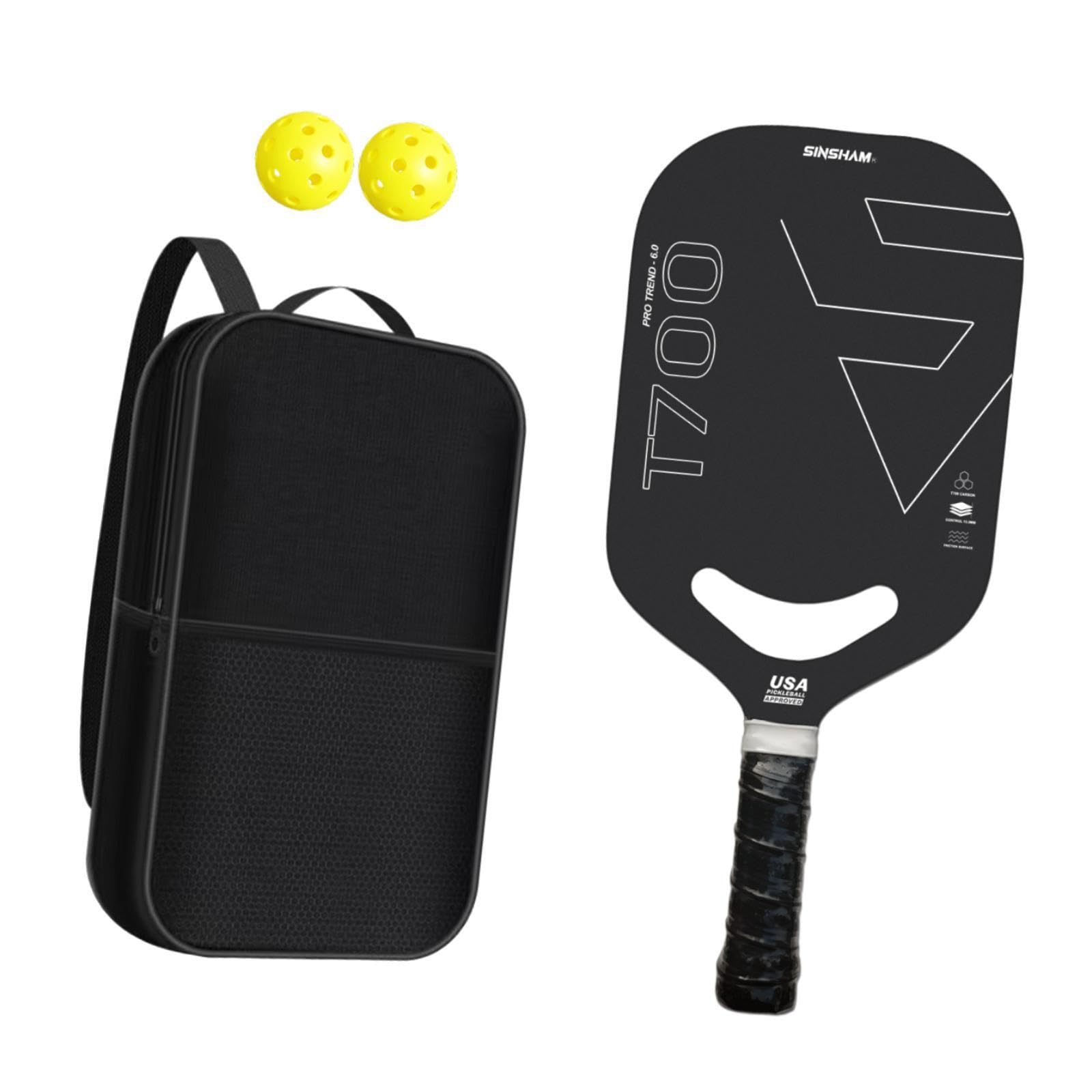 Racchetta da Pickleball Versatile, Racchetta Leggera in Fibra di | per tutti i livelli di abilità, allenamento indoor e divertimento sportivo all'aperto, da pickleball leggera, da