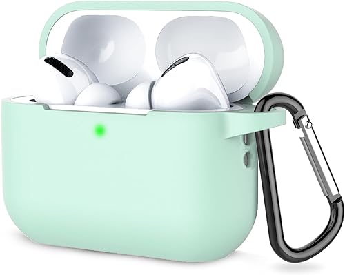 Coffea Funda para Airpods Pro de 2 generación, funda protectora de silicona suave que absorbe los golpes con llavero para Apple Airpods Pro 2 2022