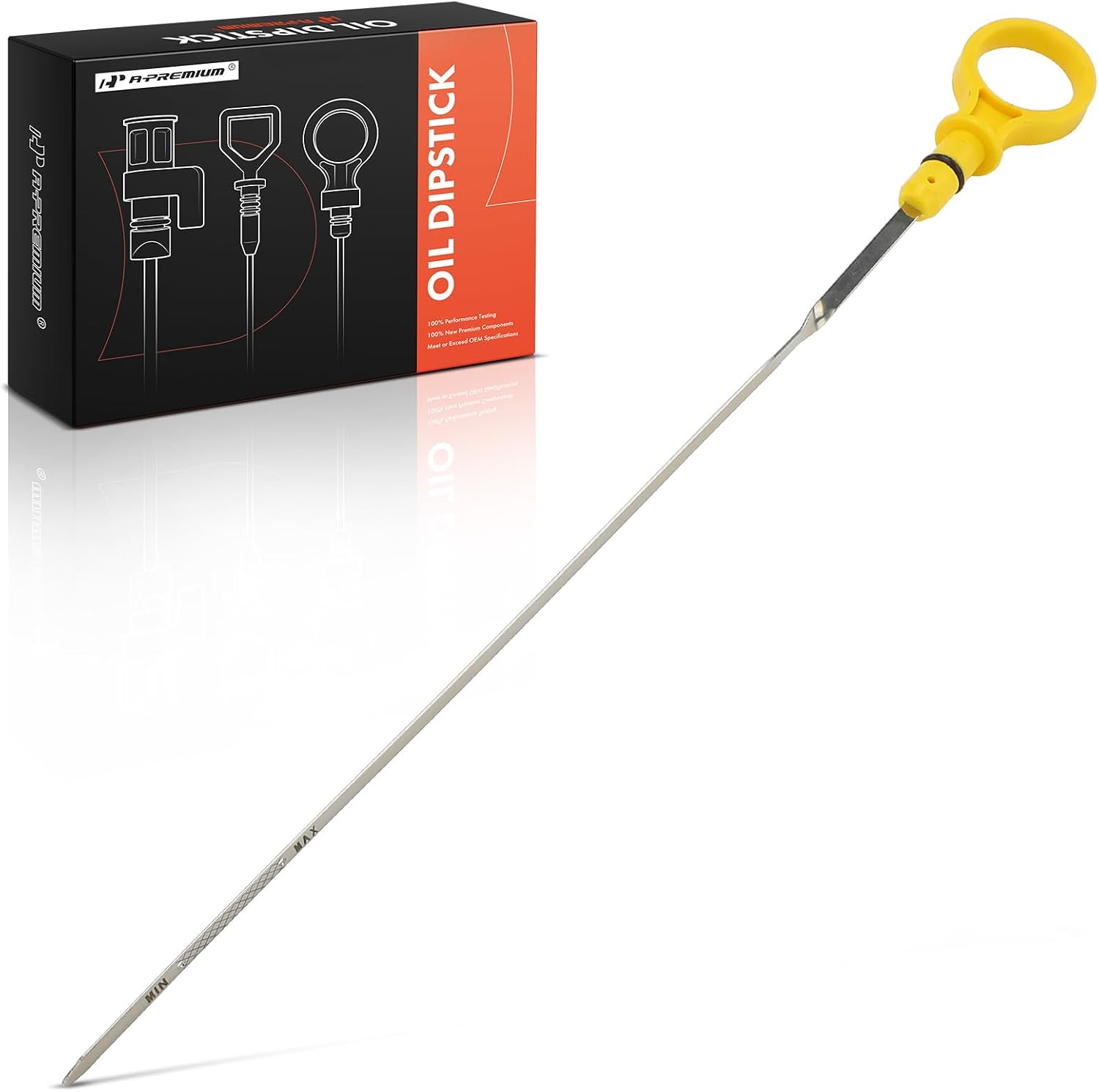 A-Premium 3.0L 6 Cyl 21.02 in Engine Oil Dipstick Compatible with Ford Taurus 2000-2007, Five Hundred 2005-2007, Windstar 2000 & Mercury Montego 2005-2007, Sable 2000-2005, Oil Measuring Rod Dip Stick