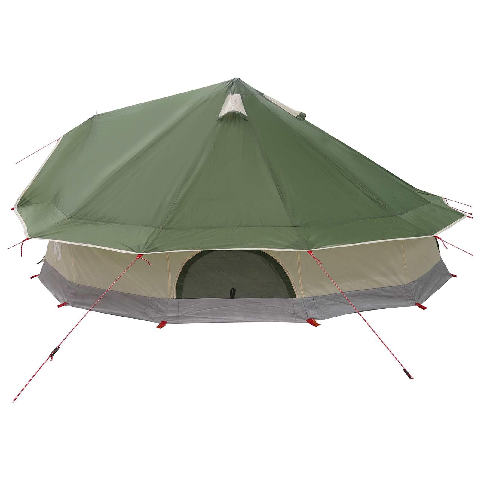Namiot Tipi zielony, 800 x 800 x 430 cm, z poliestru i stali, namiot samorozkładający z dachem, składany, na kemping, kemping, festiwal, plażę i do podróży na świeżym powietrzu