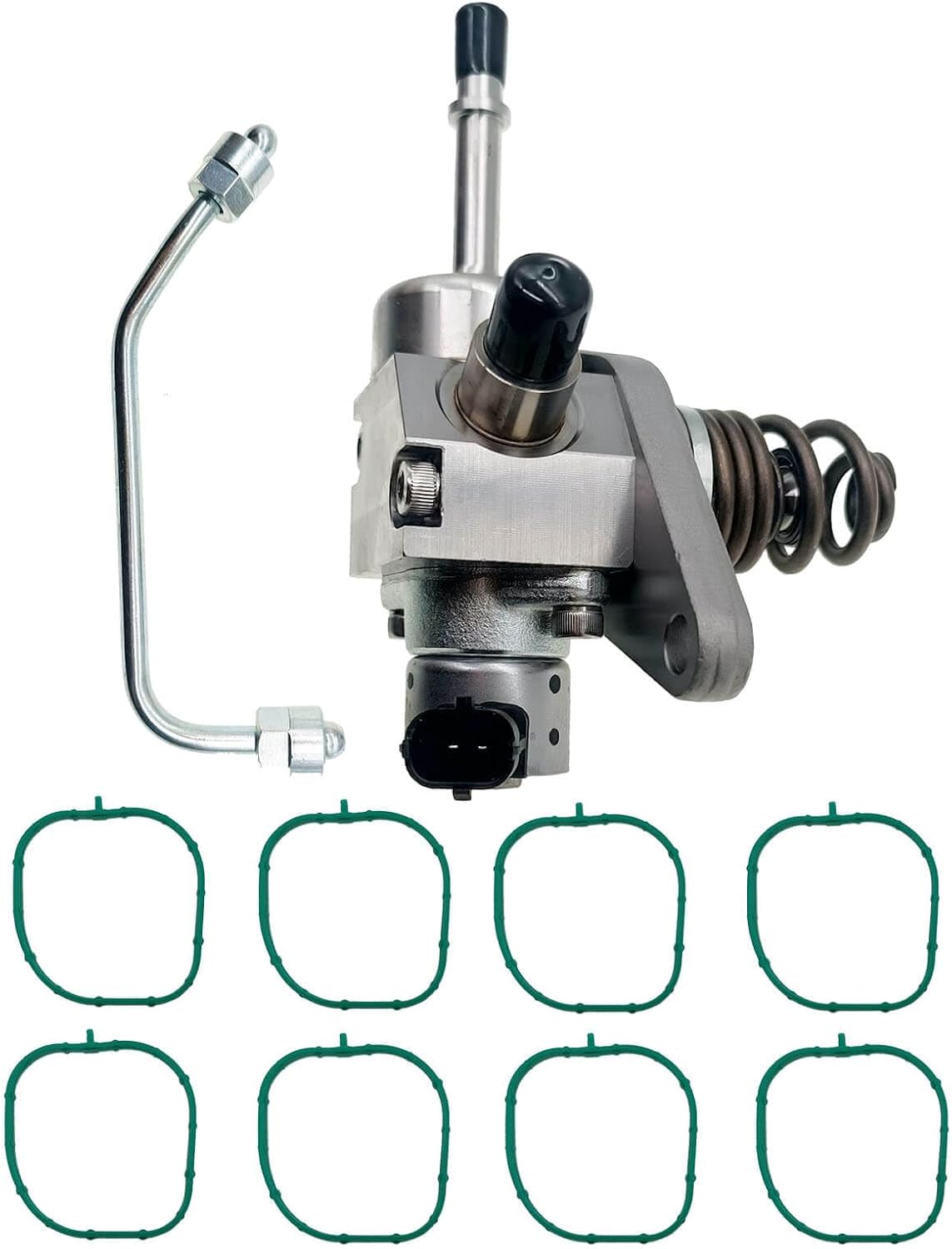 12697966 GDI High Pressure Fuel Pump Kit with 12626354 Intake Gaskets & 12677004 Fuel Line – Compatible with Chevy Silverado Tahoe GMC Sierra Yukon Cadillac Escalade 2014–2020