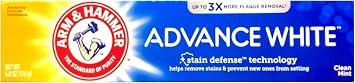 Arm and Hammer Advance White Extreme Whitening Fluoride Toothpaste Clean Mint 6 oz New Packaging!