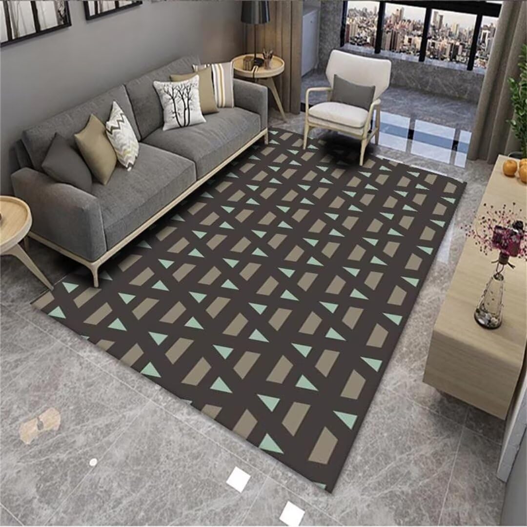 Tapis de décoration de salon et chambre enfant au style géométrique