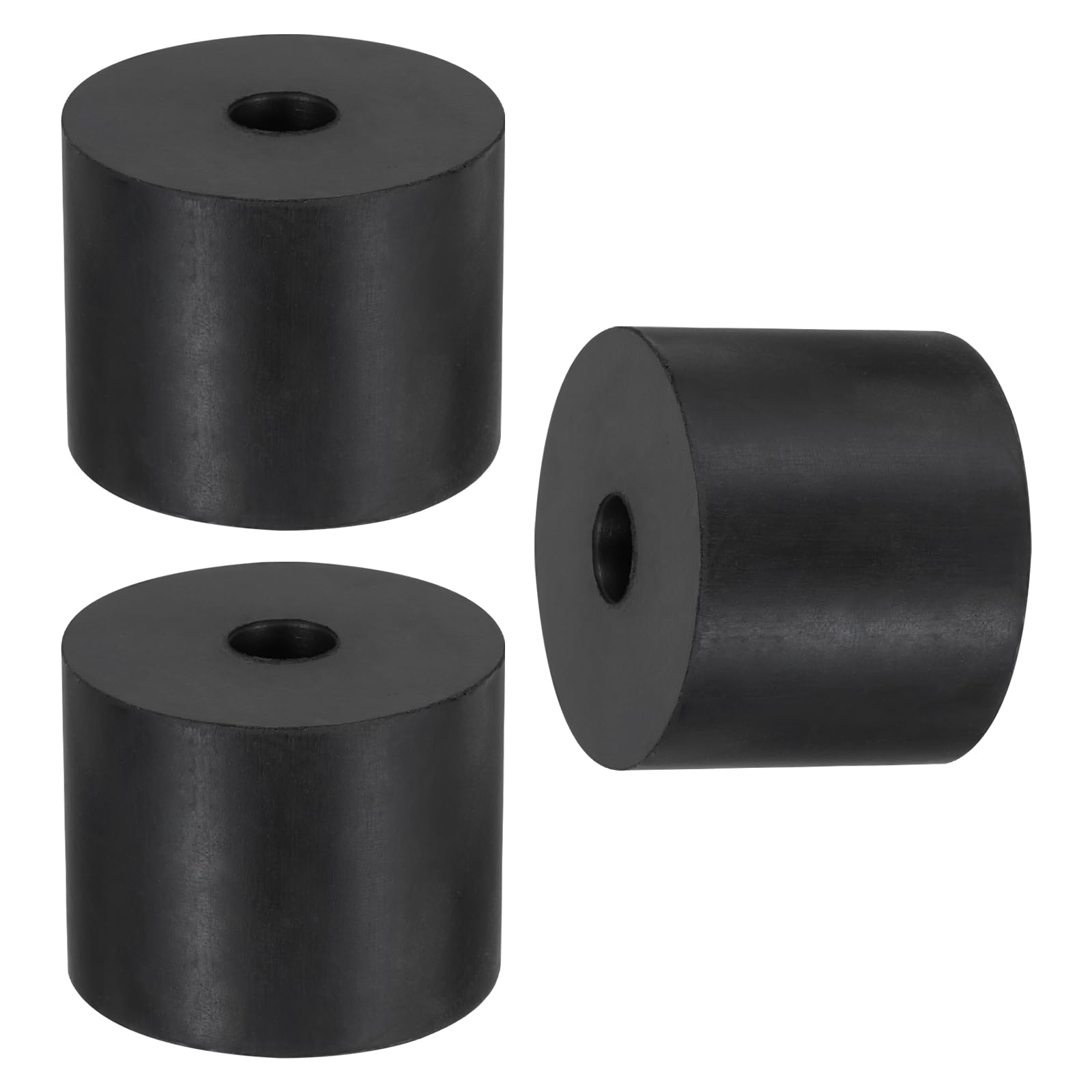 sourcing map 3 Pcs Round Rubber Spacers 50mm OD x 40mm ID x 12mm Thickness Round Rubber Spacers 50mm OD x 40mm ID x 12mm Thickness