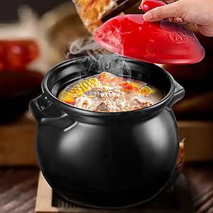 Terracotta Ceramic Cookware With Lid Terracotta Clay Casserole Pot - Ceramic Cookware With Lid For Soup & Stew Ceramic Soup Pot