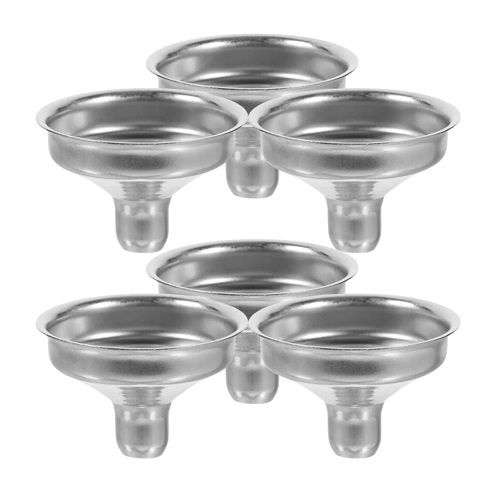 Embudos 6 embudos de Acero Inoxidable for Rellenar Botellas, diluyentes, Mini embudos for Botellas de Aceite y Cocina.