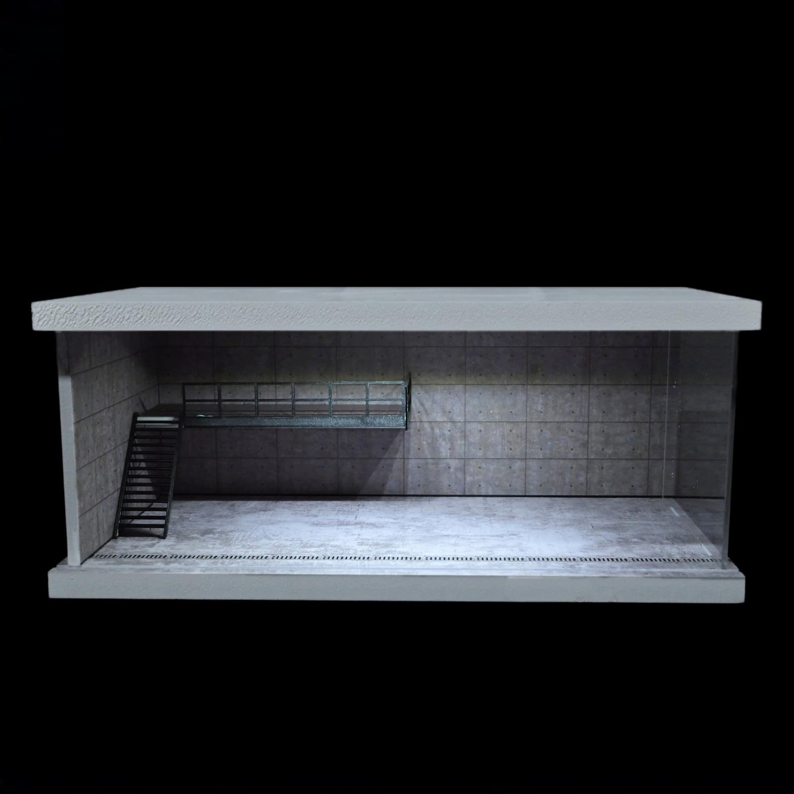 1:64 Diorama 2 Tier Garage Modell LED Lichit Werkstatt Szene Display