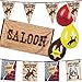 Produktbild Neu: 34-TLG. Deko-Set * Sheriff * für Kindergeburtstag | Girlande + Wimpelkette + Fahne + Luftballons | Kinder Geburtstag Motto Party Wilder Westen Cowboy
