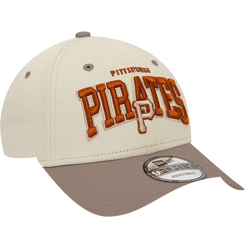 New Era Men's White 9Forty Baseball Cap Hat Crown Pittsburgh Pirates