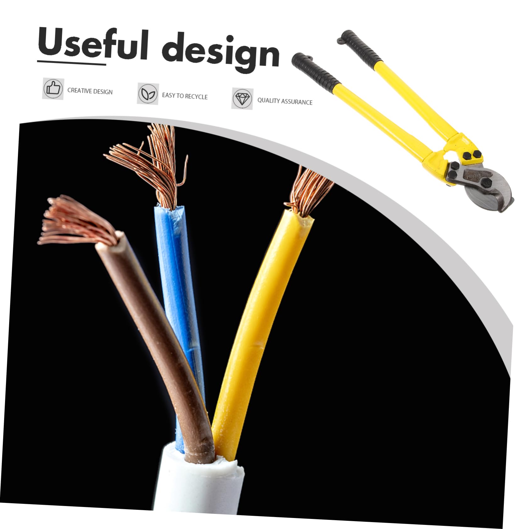 BESTonZON Taglierina Per Fili Metallici Utensile Per Elettricisti Strumento Pratico e Durevole Per Impieghi Gravosi