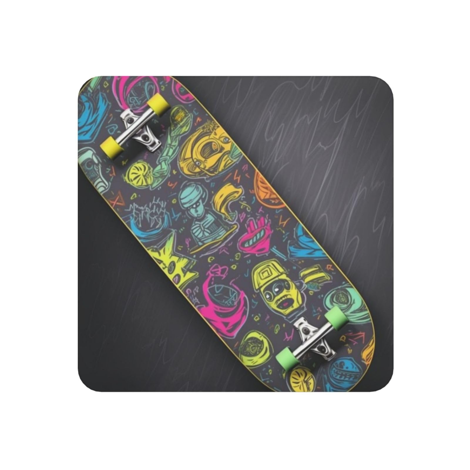 Graffiti Skateboard Fridge Magnets Small Strong Refrigerator Magnets Cute Decorative Magnets Fridge Sticker Office Magnets for Fridge, Whiteboard, Kitchen Accessories
