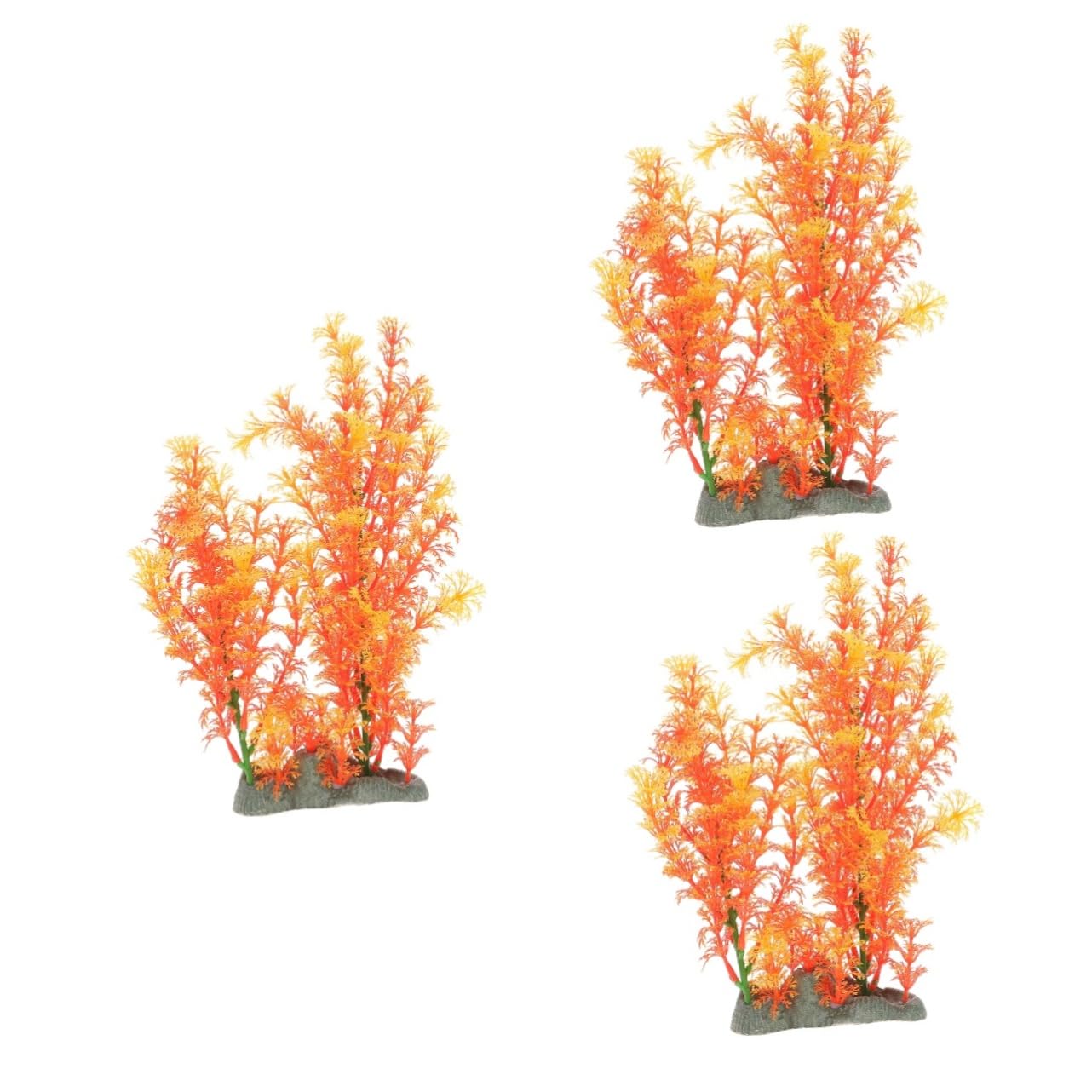 Sosoport 3stücke Künstliche Wasserpflanze Für Aquarien Dekoration Widerstandsfähigem Material Für Fischbecken Und Teichgestaltung Und Langlebig