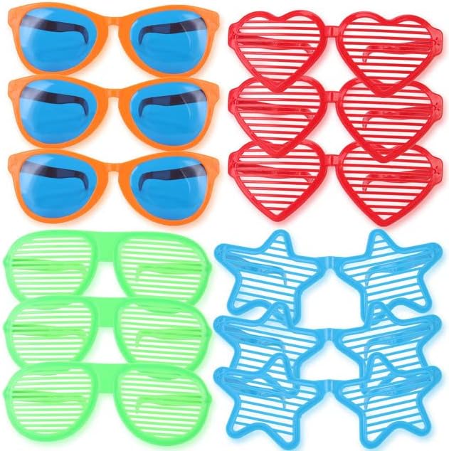 Miniatura 2 de Liberty Imports JUMBO - Gafas de sol de plástico novedosas para cabina de fotos, divertidos obturadores para disfraces, accesorios de cosplay,