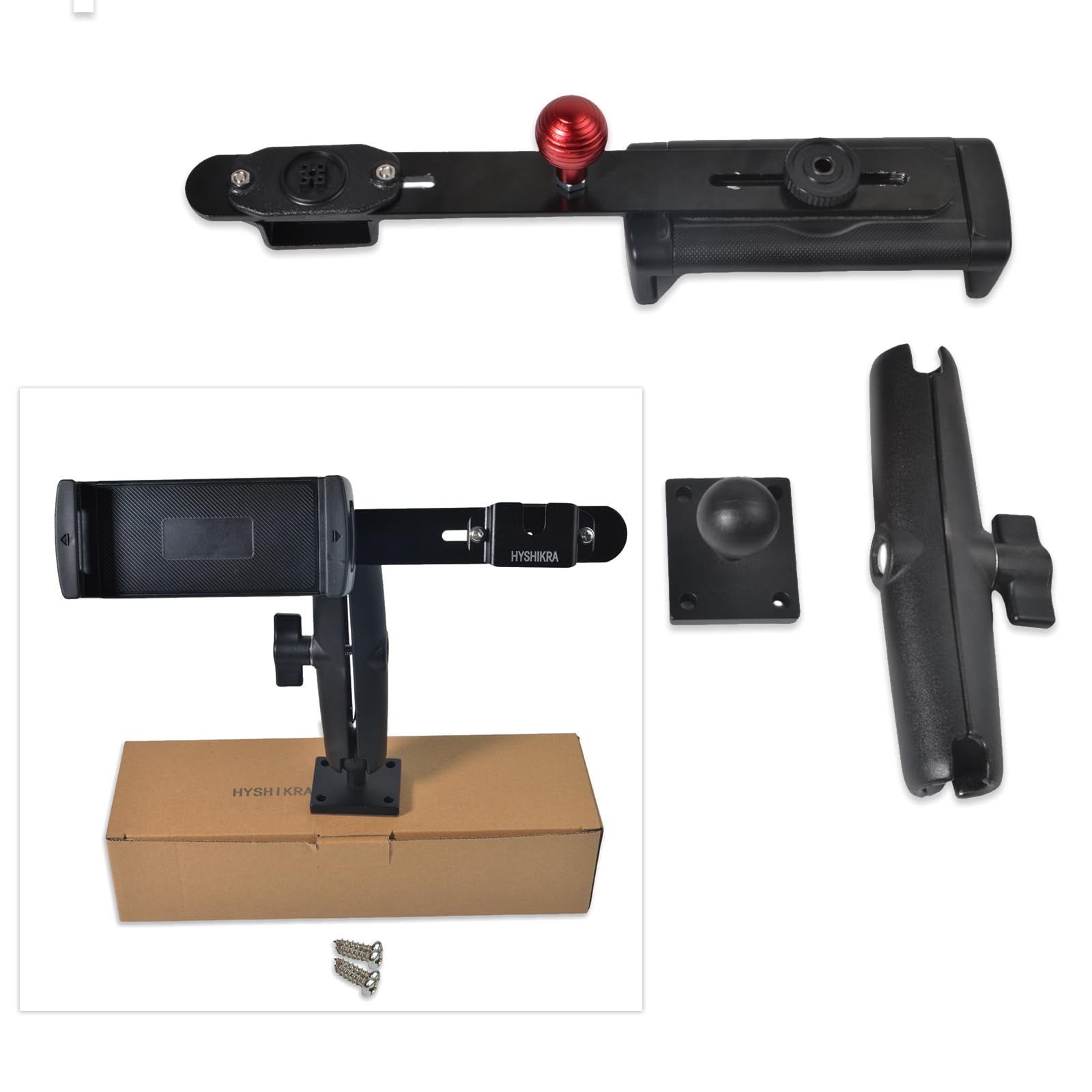 Soporte para iPad y Radio de Camión – Compatible con Baofeng Kenwood Motorola Quansheng – para Walkie-Talkie y Micrófono