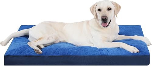 Miniatura 9 de Cama impermeable para perros, cama impermeable de felpa para perros con funda extraíble lavable, parte inferior antideslizante, colchón para dormir