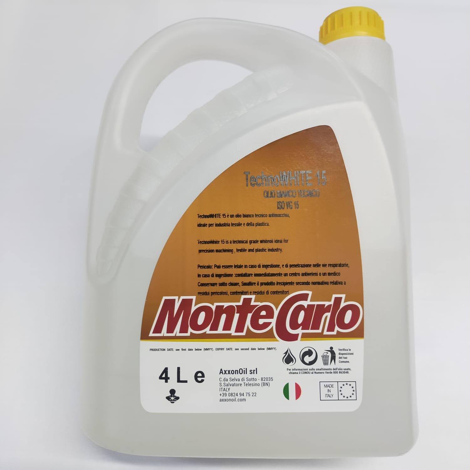 OLIO PER MACCHINA DA CUCIRE INDUSTRIALE TANICA 4 LITRI BIANCO ANTIMACCHIA XTREME