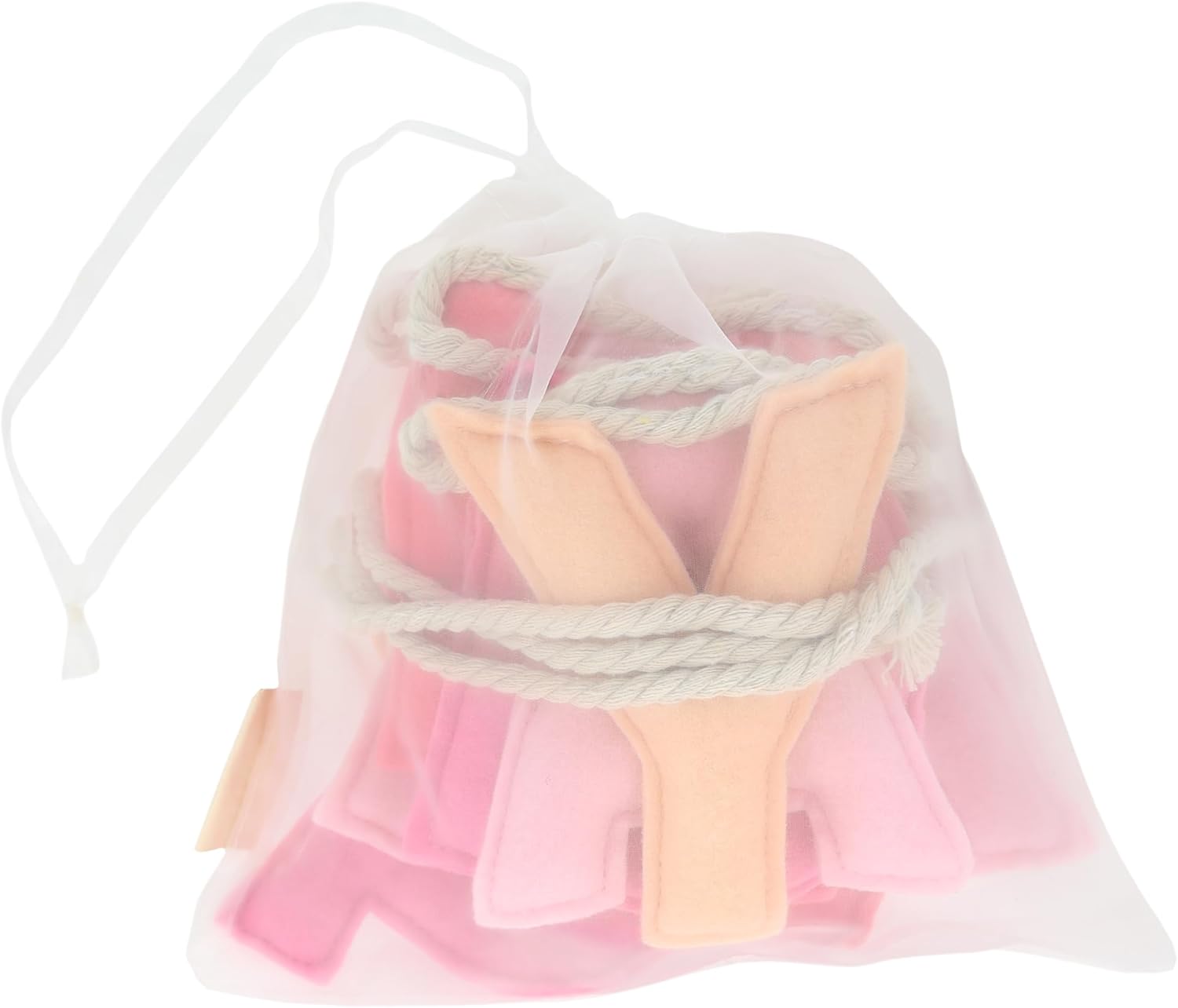 Meri Meri Pink Felt Happy Birthday Banner (Pack of 1), Reusable Party Decoration, 10' Happy Birthday Party Banner Including Excess Cord