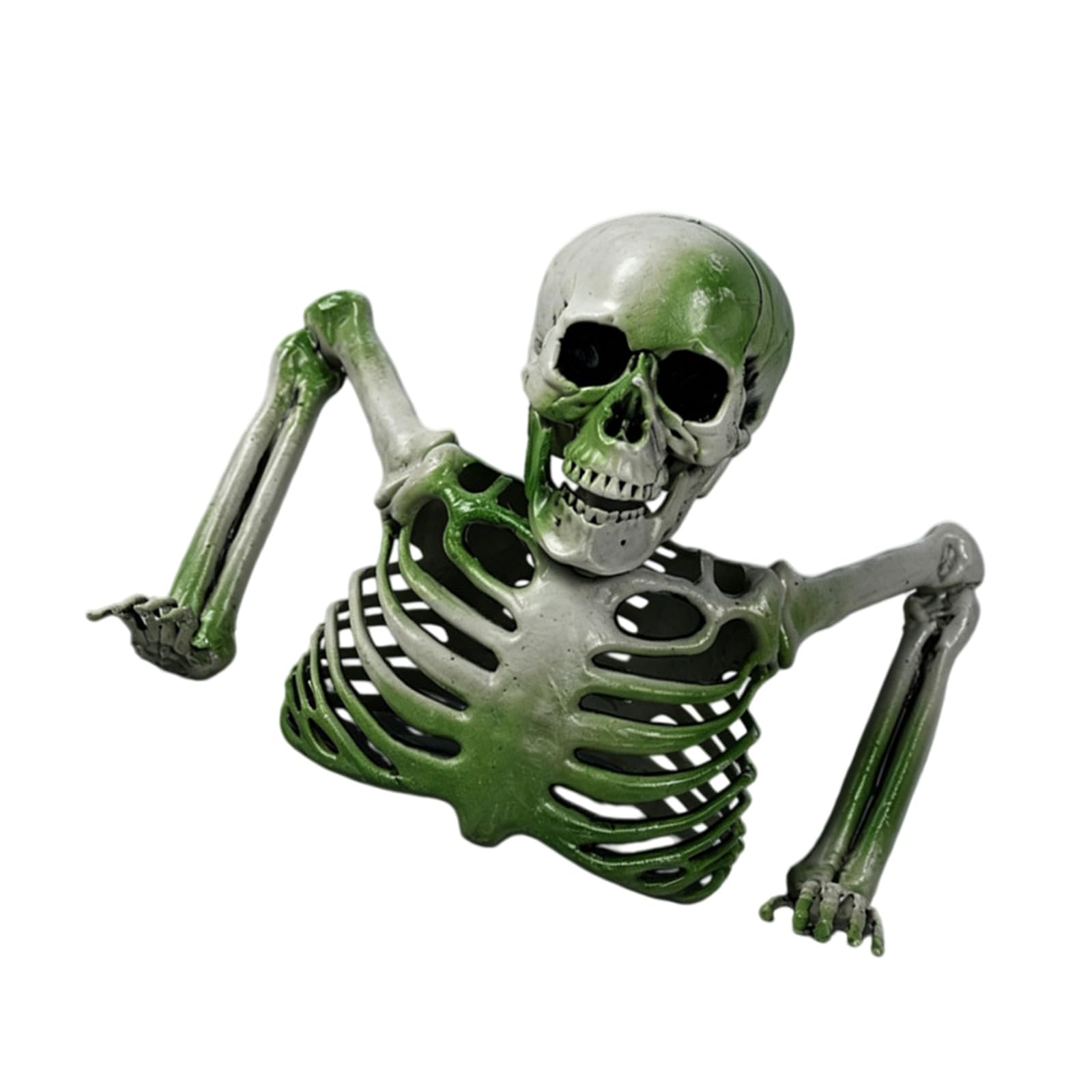 Elnwnnkc Multicolor Realistic Half Skeleton Decoration With Realistic Detail For Halloween Party Scary Outdoor Indoor Decoration Halloween Ornament