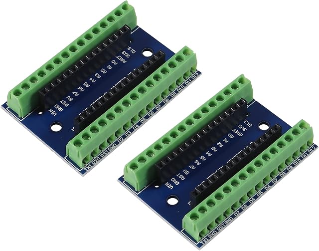 AEDIKO 2pcs Nano IO Shield Nano Screw Terminal Adapter Shield Expansion Board Nano Expansion Board