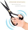 Homlynn Fabric Scissors 25.5cm - Tailor Scissors For Black Cut Fabric Clothing Leather Right Hand