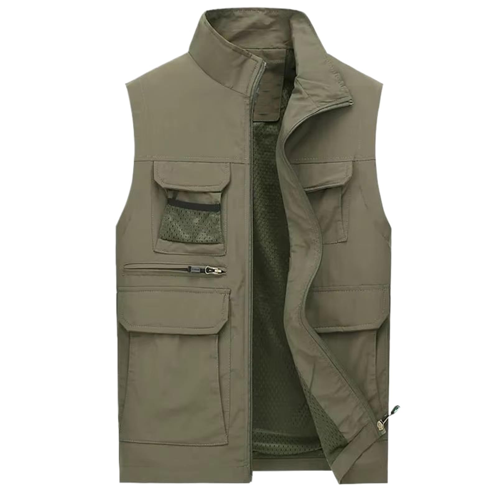 Chaleco casual multibolsillos de hombre para actividades al aire libre 8