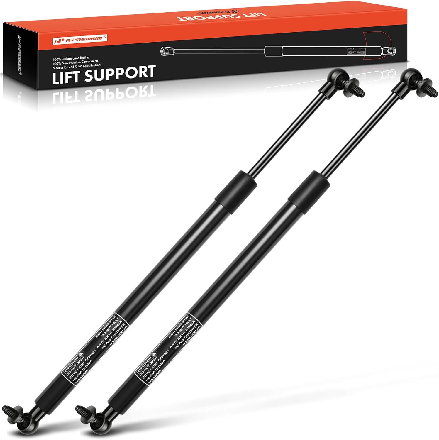 A-Premium Rear Hatch Liftgate Lift Supports Struts Shocks Compatible with Select Chrysler & Dodge Models - Town & Country, Grand Voyager, Grand Caravan 2001-2007, Voyager - Replace# 4894554AG(2PC Set)