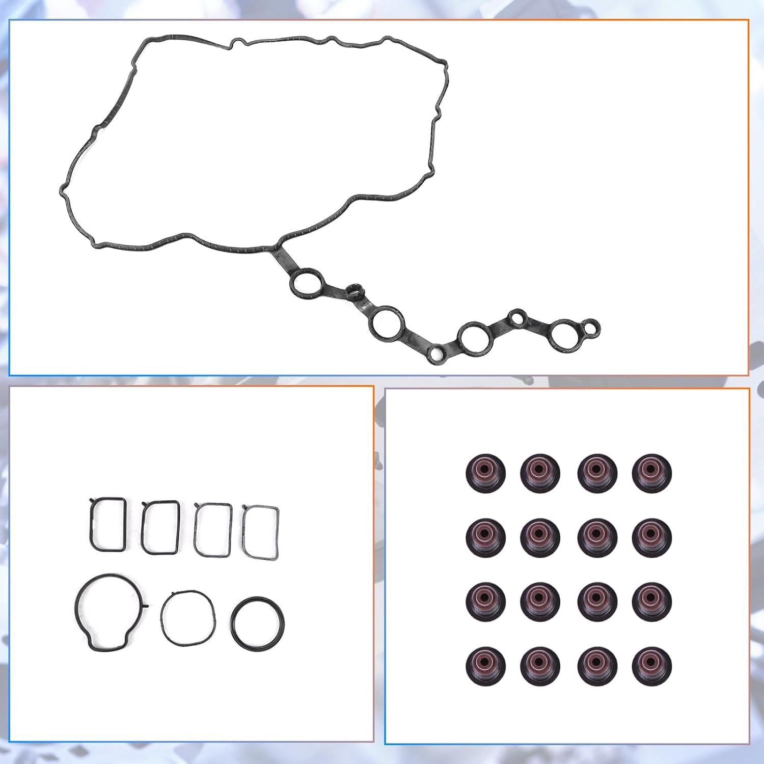 G4KE 2.4L Engine Cylinder Head Gasket Kit Fits for Hyundai Santa Fe 10-12/ Sonata 06-10/ Tucson 10-13, Kia Forte/Rondo/Sorento/Sportage 10-13 2.4L I4 DOHC OE G4KE 20910-2GL02