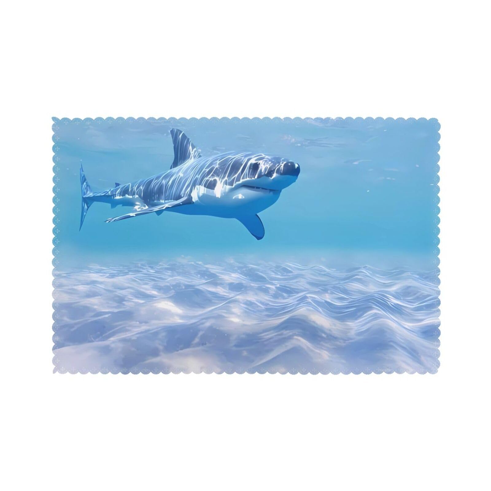WHJSHOP Ocean Fish Prints Placemats Set of 6 12x18in – Transform Your Table into a Cozy Haven for Memorable Meals